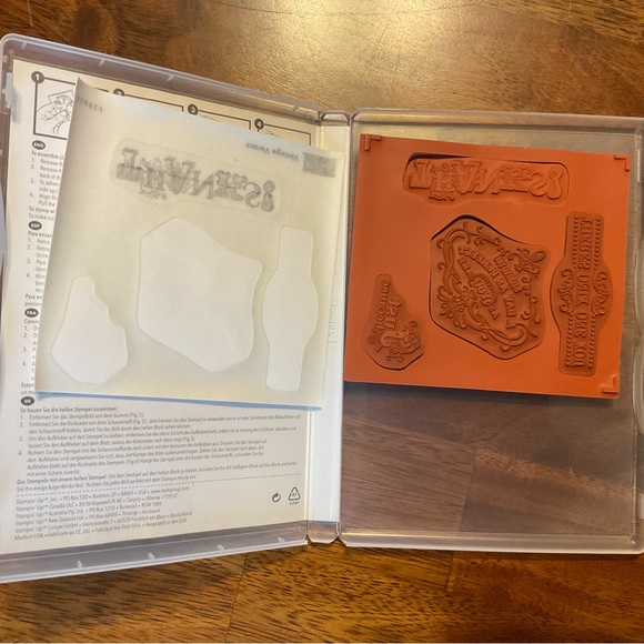 Stampin Up! Vintage Verses set of 4 clear mount stamp set - Picture 2 of 5